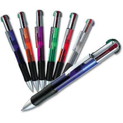 Kugelschreiber mit 4 farbigen Minen