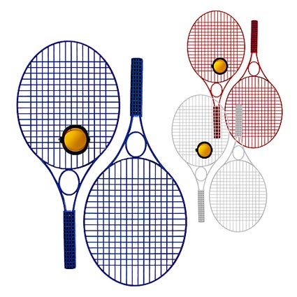 Tennis-Set aus Kunststoff