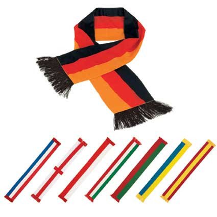 Fan-Schal in Länderfarbe
