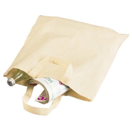 Baumwolltasche Kurzhenkel natur