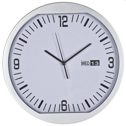 Wanduhr mit Datumsanzeige