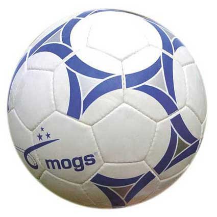 Fußball mogs Logo weiß-blau