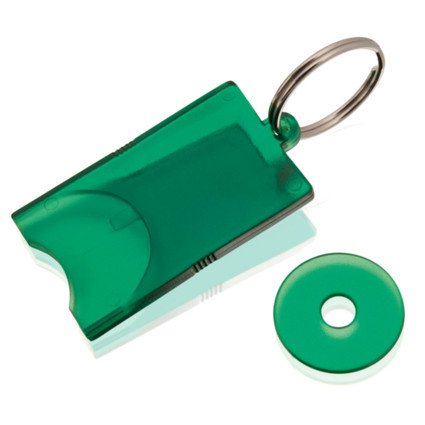 Schlüsselanhänger mit transparentem Chip