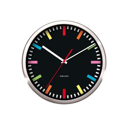 Wanduhr Regenbogen