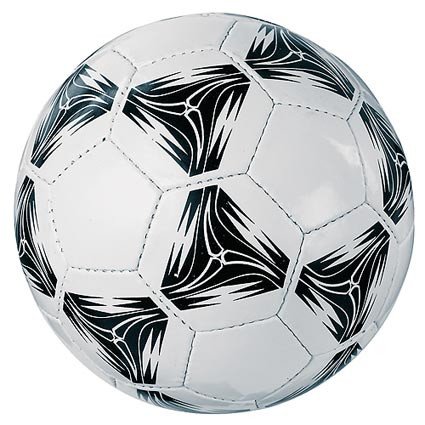 Fußball mit glänzender Oberfläche
