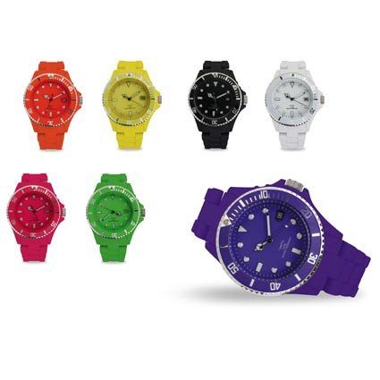 Bedruckbare analoge Armbanduhr Color