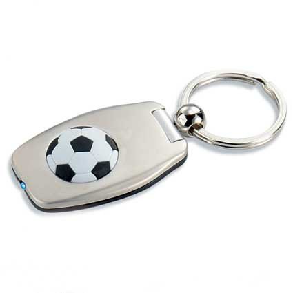 LED-Schlüsselanhänger mit Fußballdesign