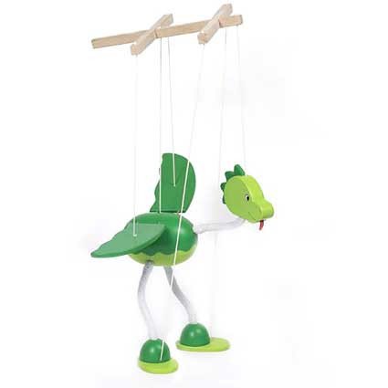 Drachen-Marionette aus Holz