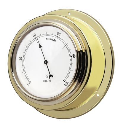 Hygrometer aus glänzendem Messing