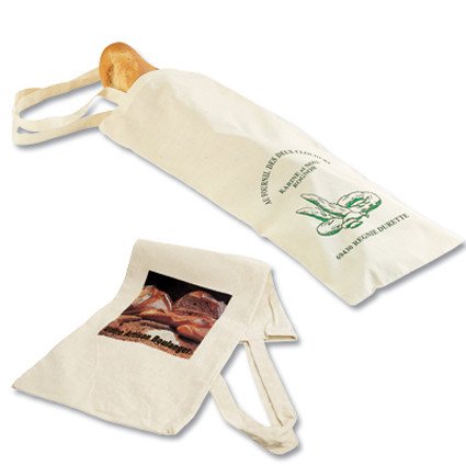 Baguettetasche aus Baumwolle mit 2 Henkeln
