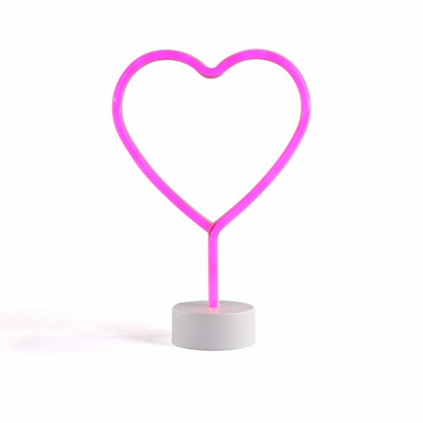 Elektrische Herz-Lampe in Rosa