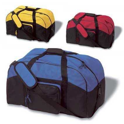 Zweifarbige Sporttasche aus Polyester
