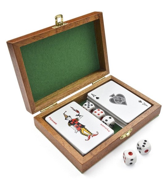 Spiele Set in Holz Box