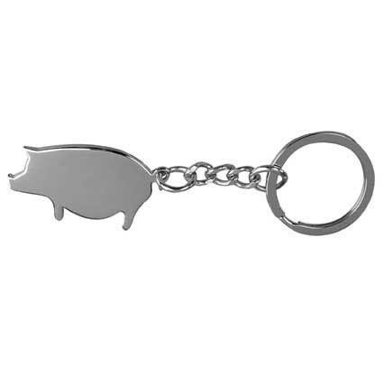 Metall Schlüsselanhänger Schweinchen
