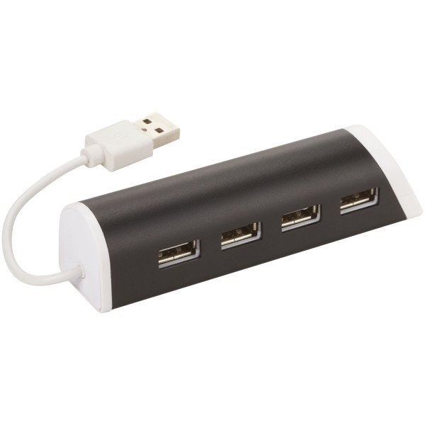 Power 4 Port USB-Hub & Smartphonehalterung