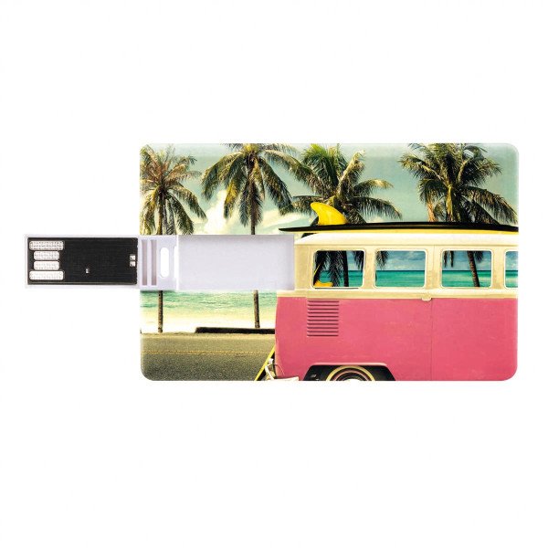USB-Stick Karte mit Urlaubs-Design