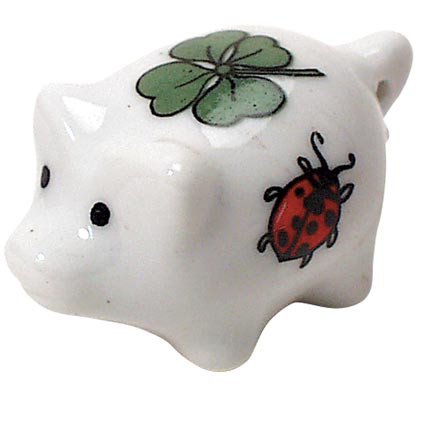 Mini-Glücksschwein Porzellan